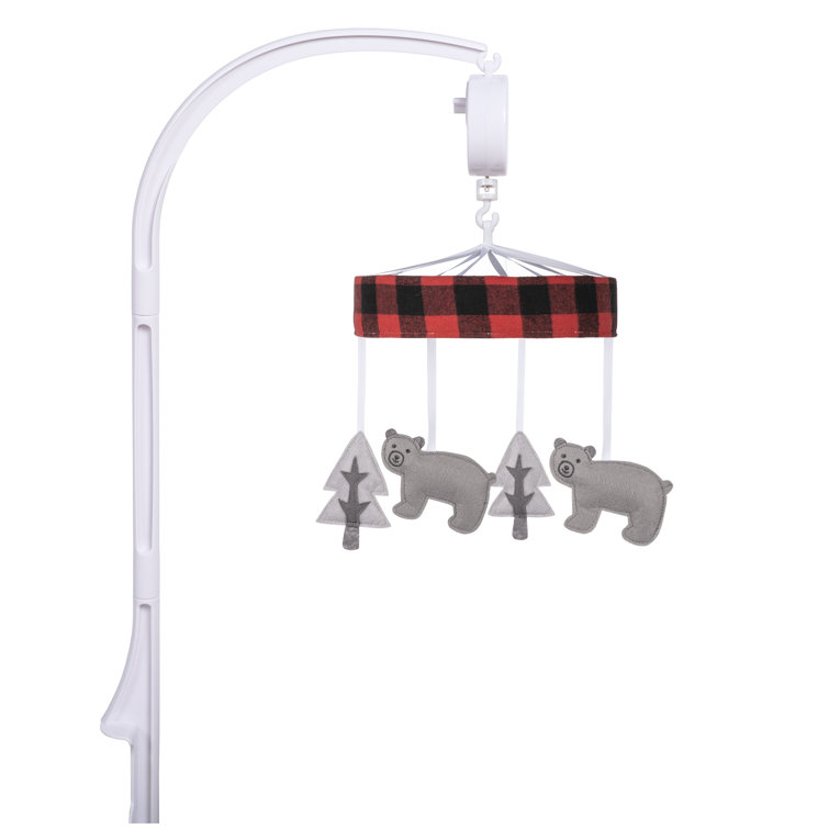 Buffalo plaid baby store mobile